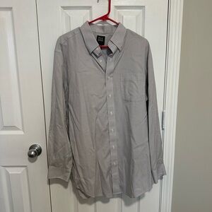 Jos. A. Bank Light Gray Casual Button-Down Shirt